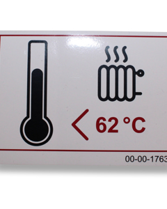 Aufkleber INT: Vorlauftemperatur Heizung CulinaCup